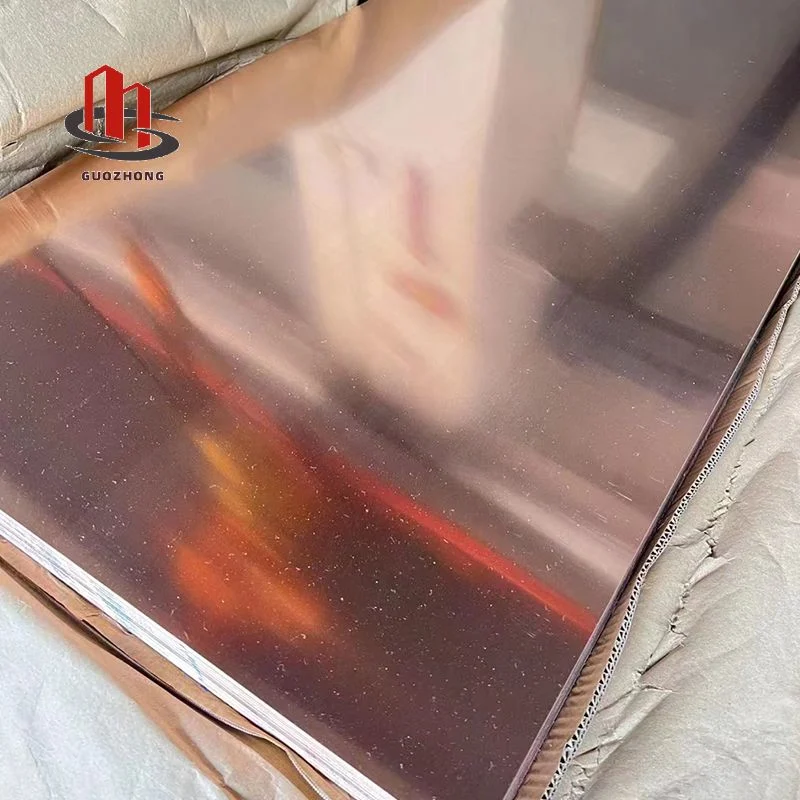 1mm 1.5mm 2mm 3mm 10 mm 7mm Thick Wholesale/Supplier Copper Cathodes Plates 99.99 High Pure Copper Sheet Plate