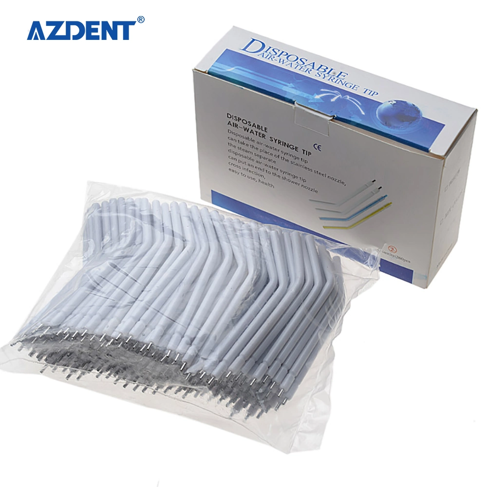 200 PCS Dental bocais de spray descartáveis Dicas para 3 vias seringa de Água do Ar de material de dentista