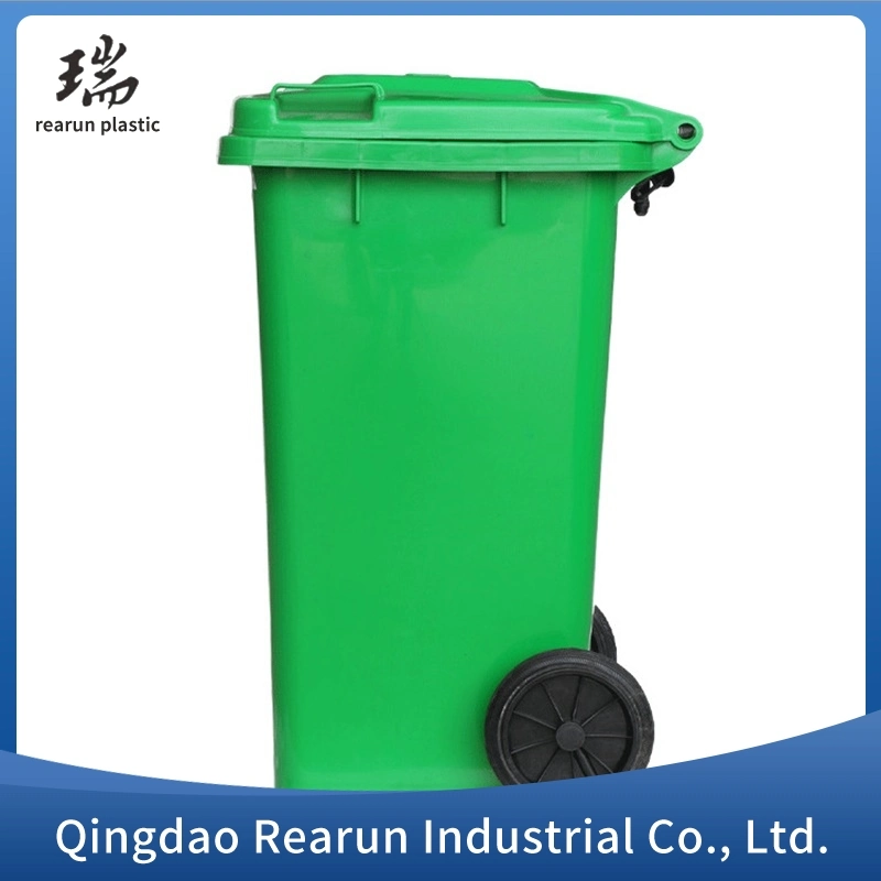 HDPE duradero pedal de plástico exterior Wheelie Garbage Bin con Tapas de bloqueo