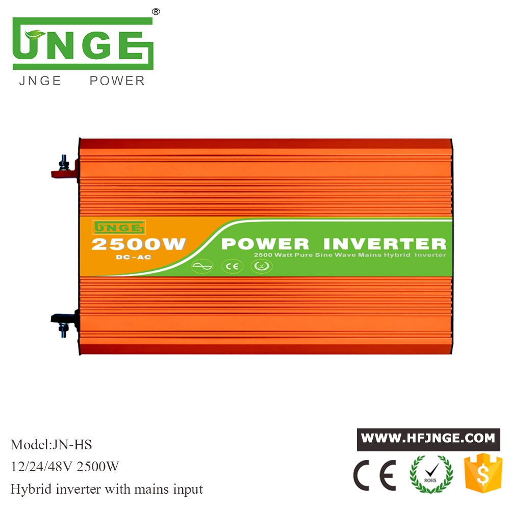 2500W 48V Hybrid Pure Sine Solar/PV Power Inverter With AC Bypass Mode(Auto or Manual Switch Between DC or AC Priority First for Off Grid System)