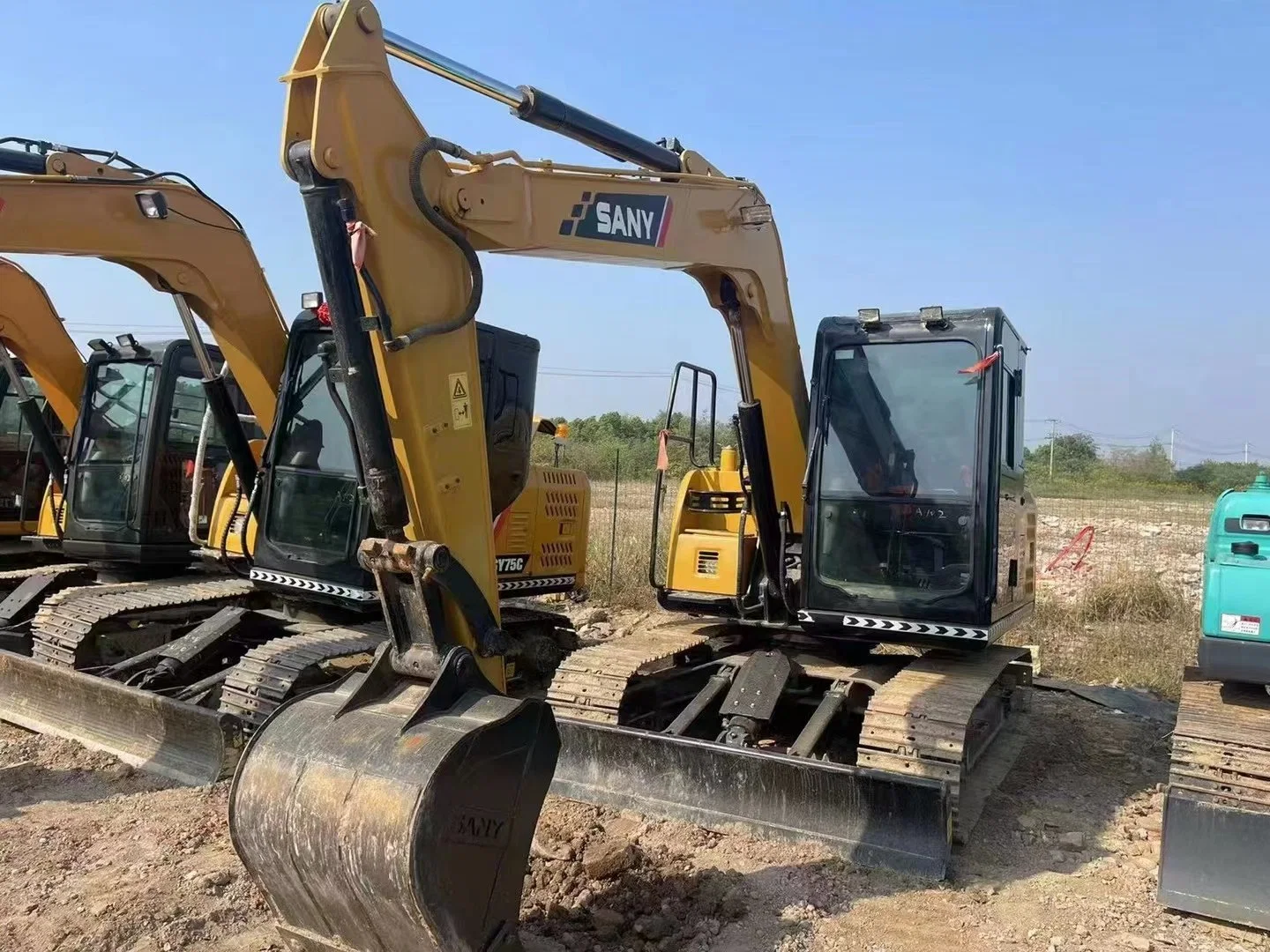 Used Excavator Sanyi Sy75c Sanyi Digger Secondhand 7.5t Construction Machinery Original Equipment