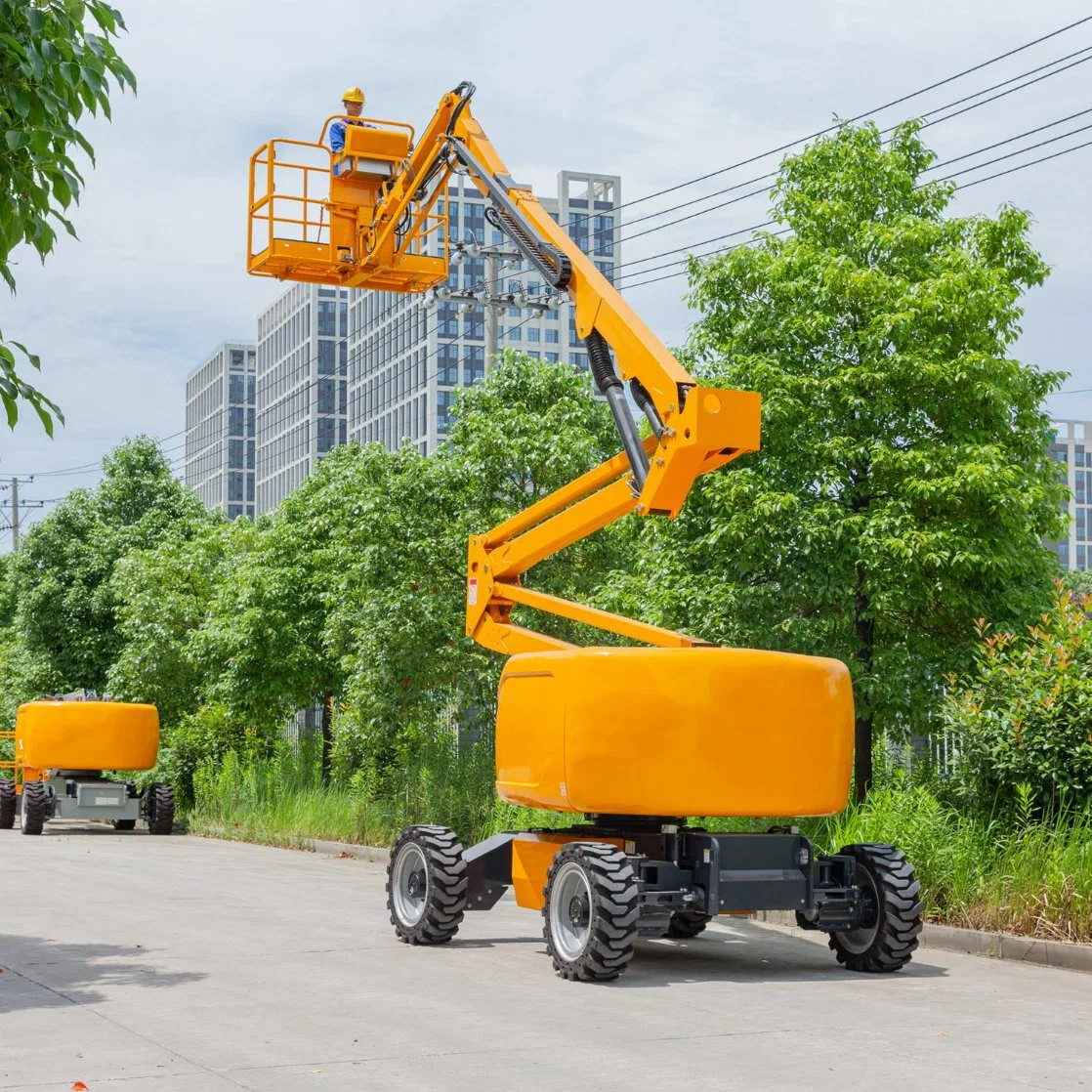 Tragfähigkeit 230kg Hebebühne für die Luftarbeitsbühne Hydraulischer Hubarbeitsbühne Lkw-Preis