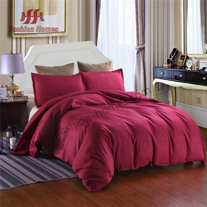 Wholesale 100%Polyester Bedding Sheet Jacquard Satin Fitted Sheet Solid Duvet Cover Sheet