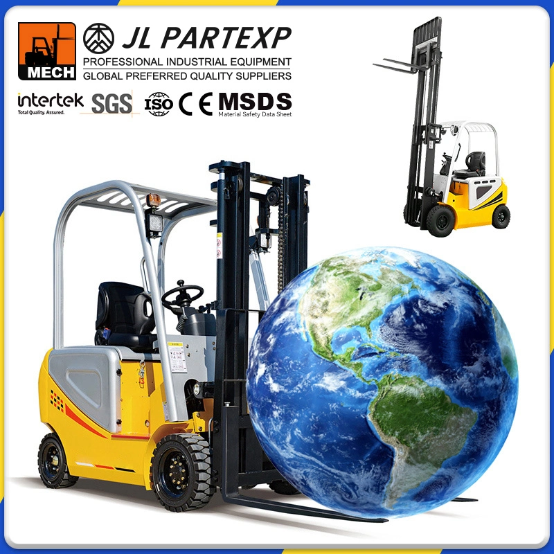 Warehouse Workshop Forklift 1/2/3/3.5 Ton 4 Wheel Electric Fork Lift Truck with AC Motor Battery