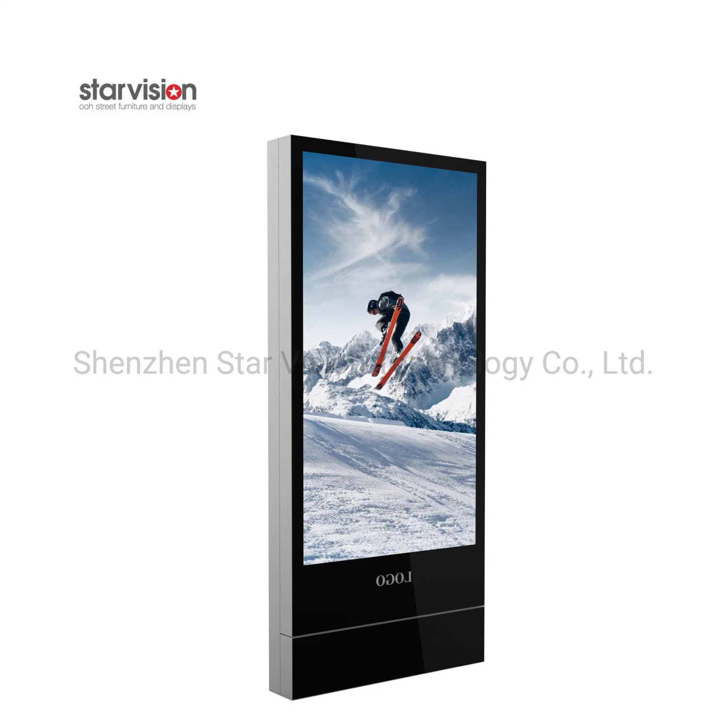 55 65 Inch Freestanding Custom Android Touch Screen Remote Indoor LCD Signs