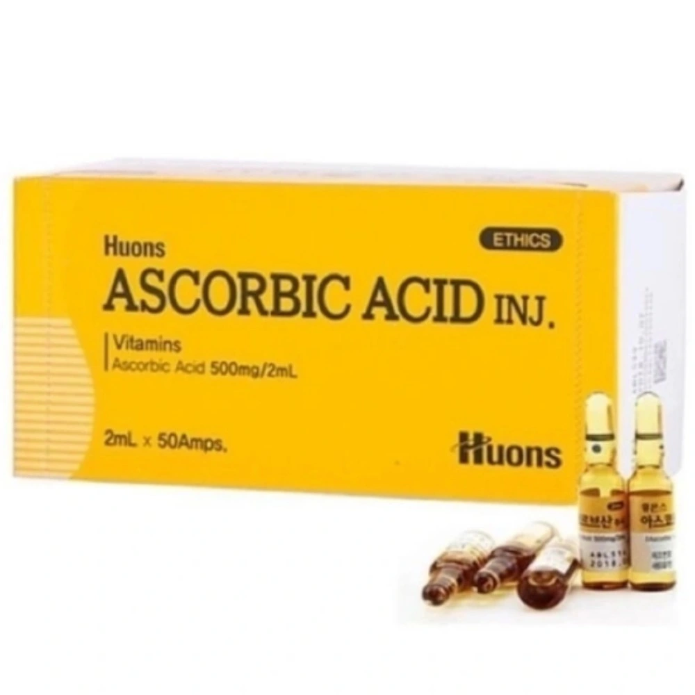 Korea Price Anti-Aging Huons Ascorbic Acid Inj Huons Vc Vitamin C 2mlx50 Vials Online