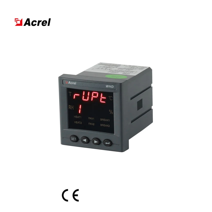 Acrel Two Channnel Temperature & Humidity Controller Panel Mounted with RS485 Communication Whd72-22/C