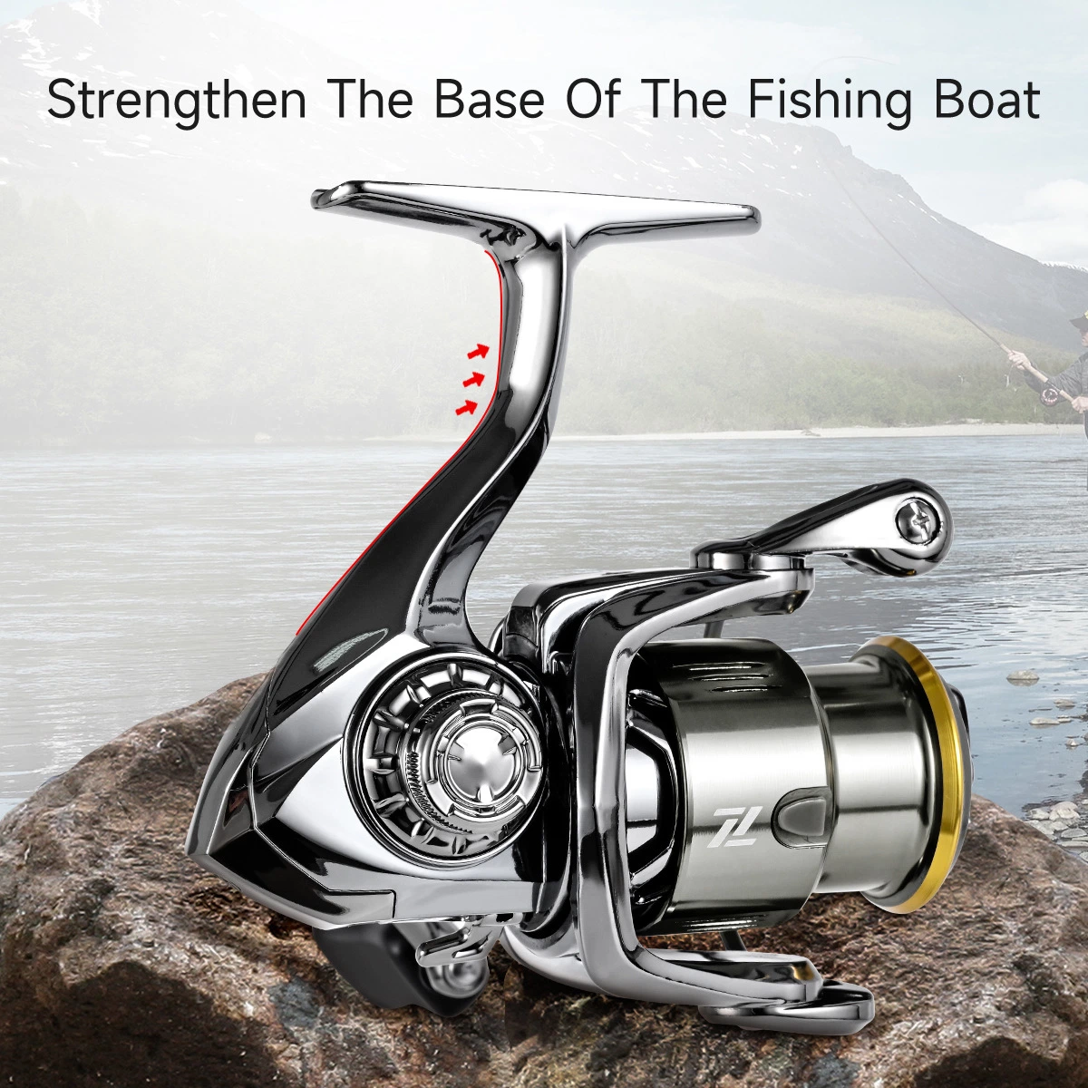 Shallow Spool Spinning Fishing Reel for Micro Object Fishing