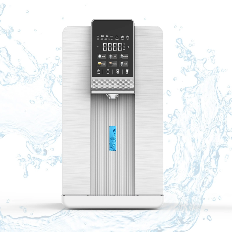 Counter Top Touch Screen Reverse Osmosis Hydrogen Water Drinking Purifier Dispenser with Filter System