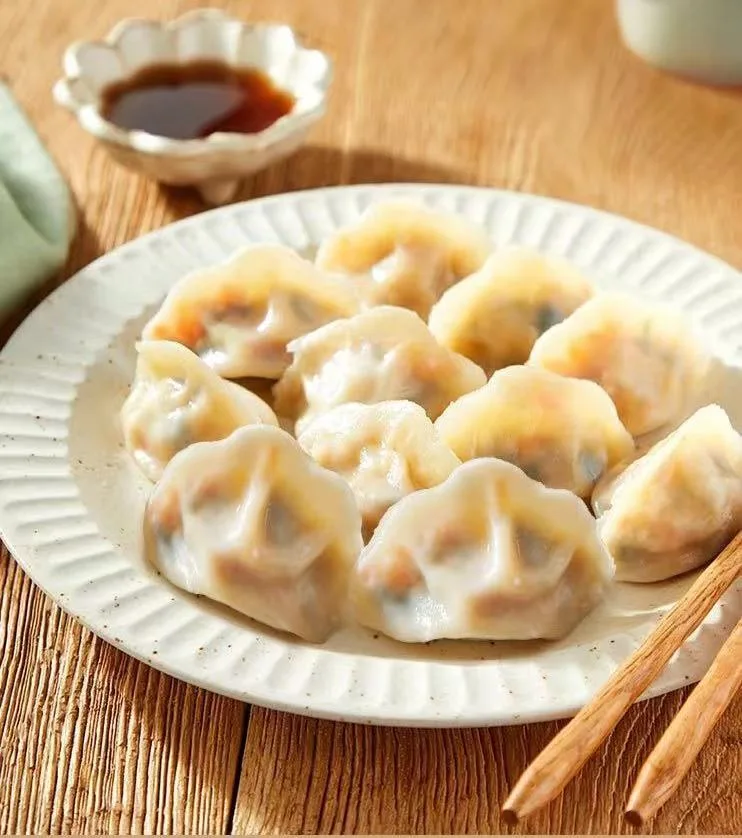 Wheatsun Dumplings Chinese Spring Festival Dumplings Frozen Semi-Finished Products Donkey Meat Filling