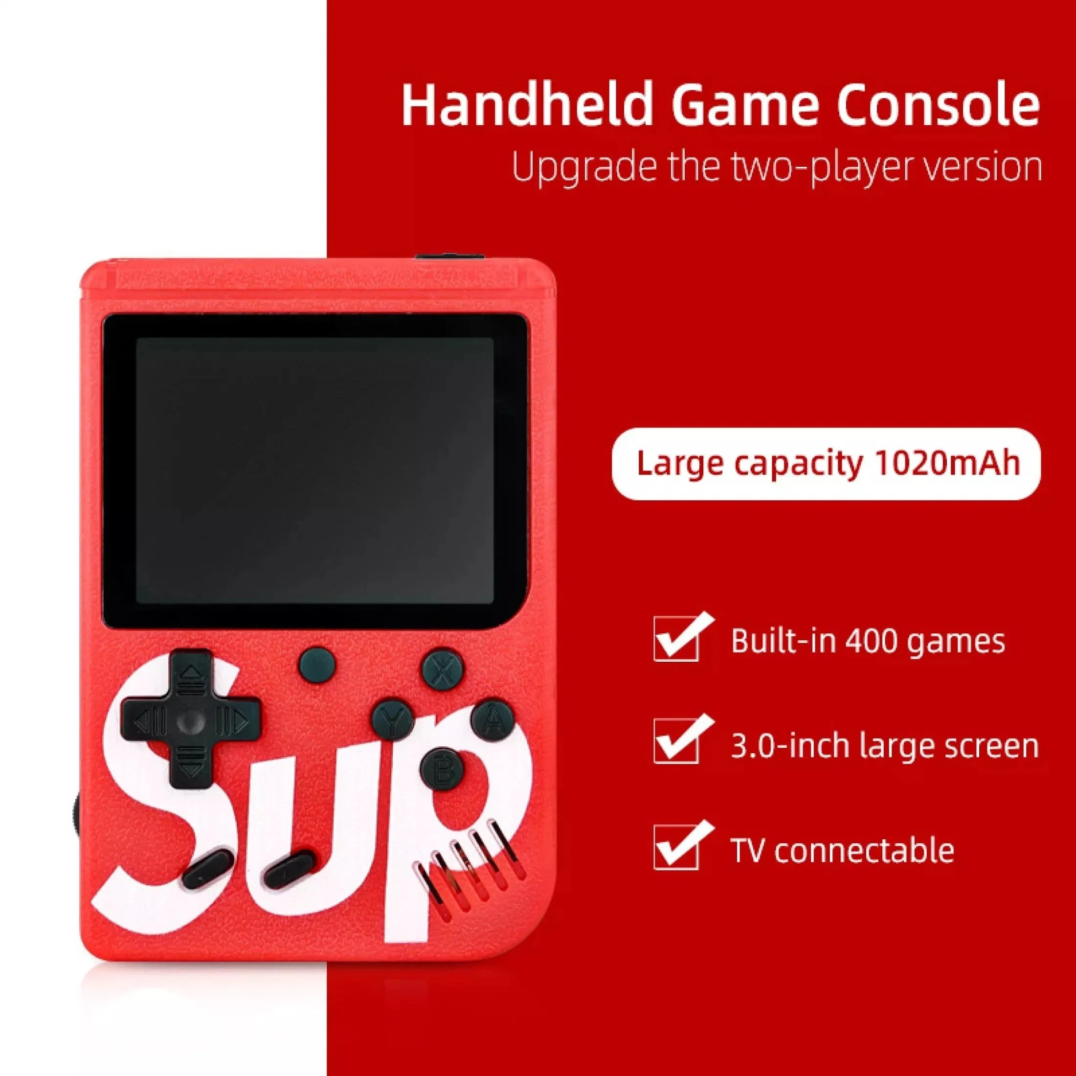 Factory Price Portable Retro Video Game Console Handheld Game Player Built in 400 Classic Games Mini Pocket Gamepad for Kids