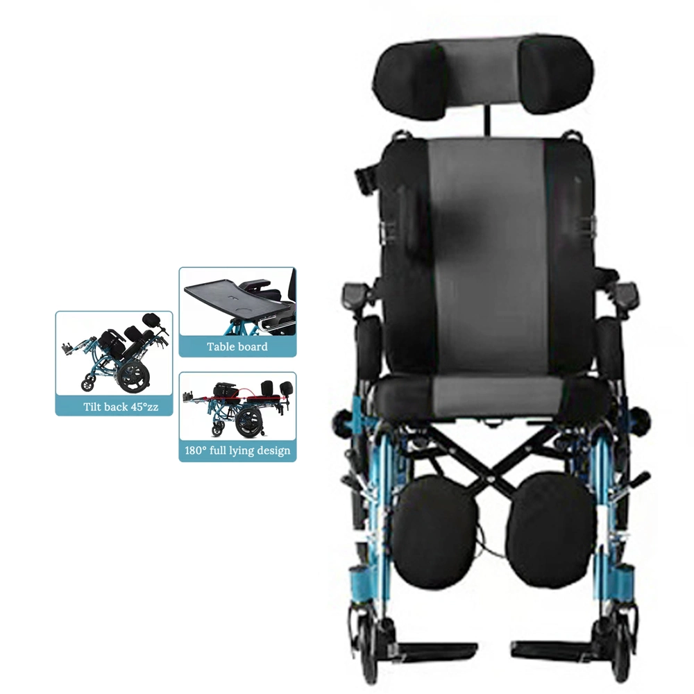 Cerebral Palsy Children Adult Wheelchair Disable Elderly Paralyzed High Back Portable Medical Wheelchair Mobility Wheelchair Price