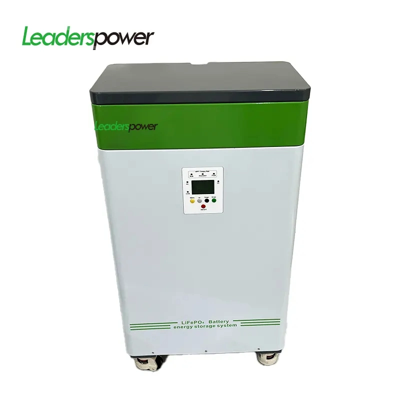 Leaderspower Home Solar Energy Storage System Backup Power 48V Lithium Ion Batteries with off-Grid Inverter