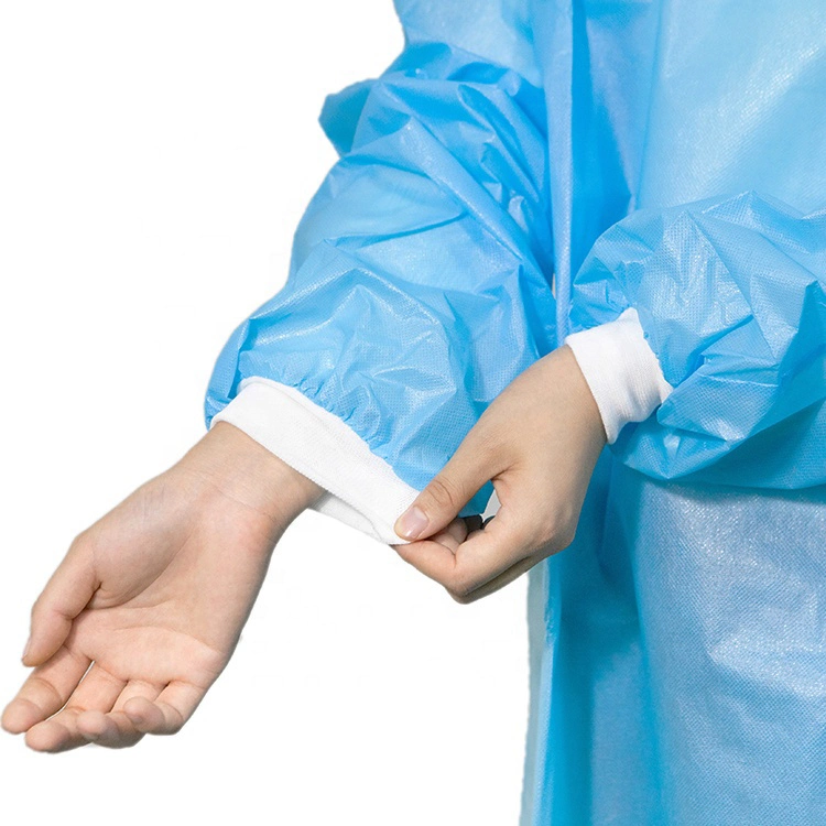 Hospital SMS/SBPP/PP+PE Isolation Gown, Nonwoven Isolation Medical Gown