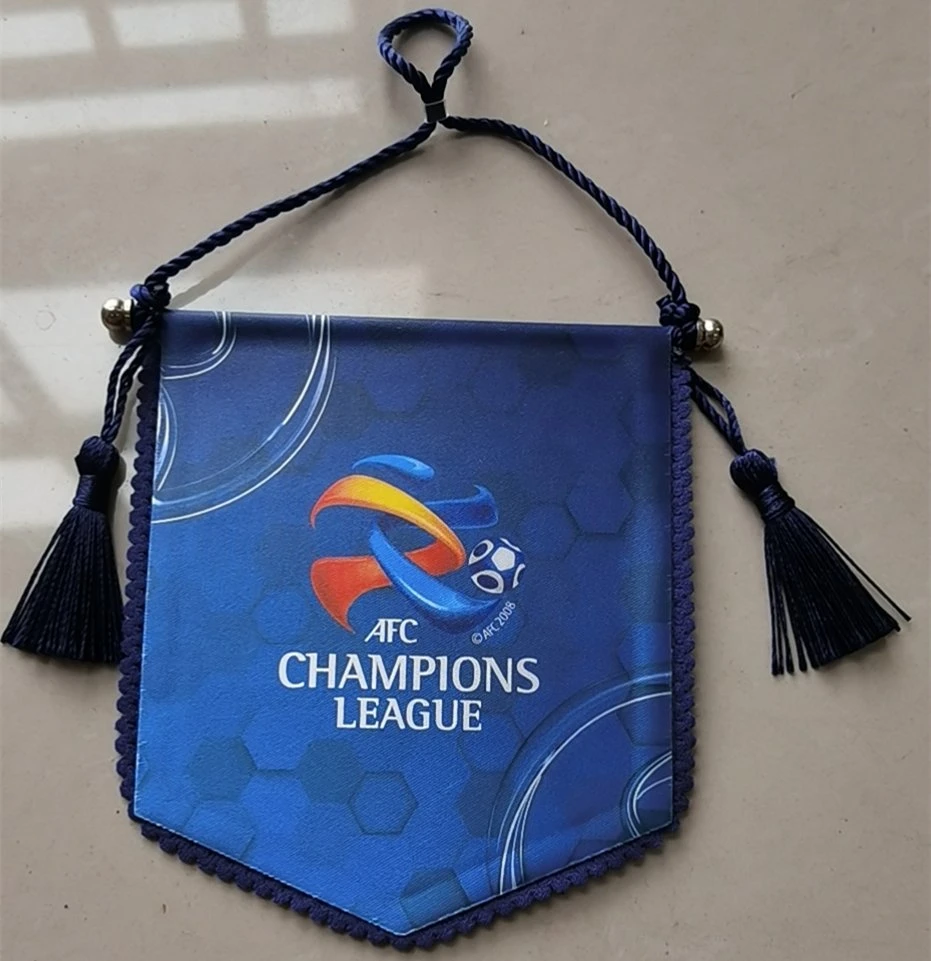 Sports personnalisée des fanions Custom Club de soccer de pendaison tache Pennant Drapeau Fanion de club de football