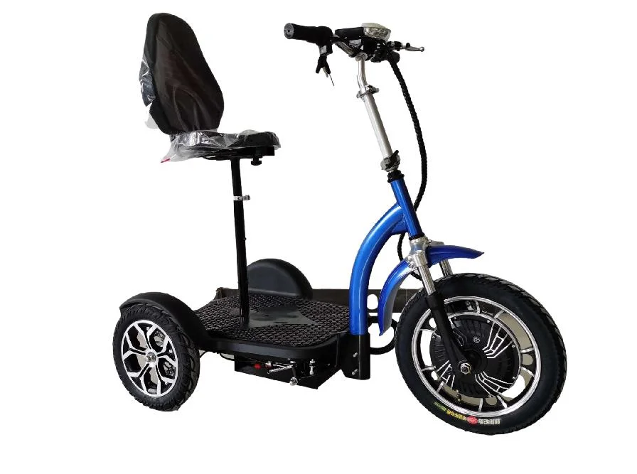 محرك بقوة 500 واط وبقدرة 48 فولت من Patinete Eletrico بثلاث عجلات مقاس 12 بوصة من نوع Electric Mobility Trike مروج اليورو