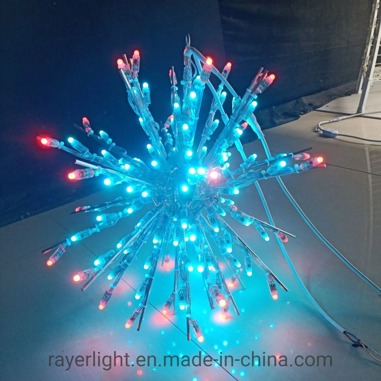 Shopping Mall Decoration Festival Home Decoration Foldable RGB LED Ball Motif Light