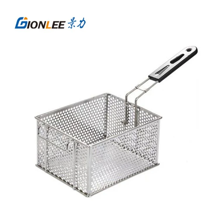 Factory Hot Sale Carbon Steel Welding Electroplating Fryer Basket for Outdoor