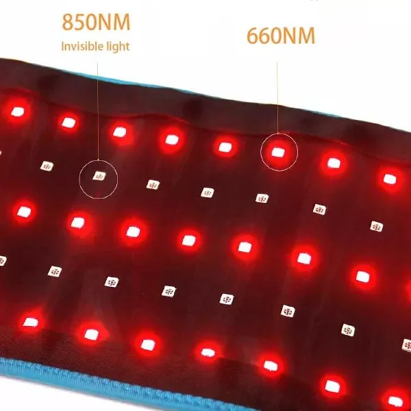 Neues flexibles, rotes Licht-Therapiepad für die Schulter hinten Schmerzlinderung Nir Infrarot Rotlicht Vibrationsgurt