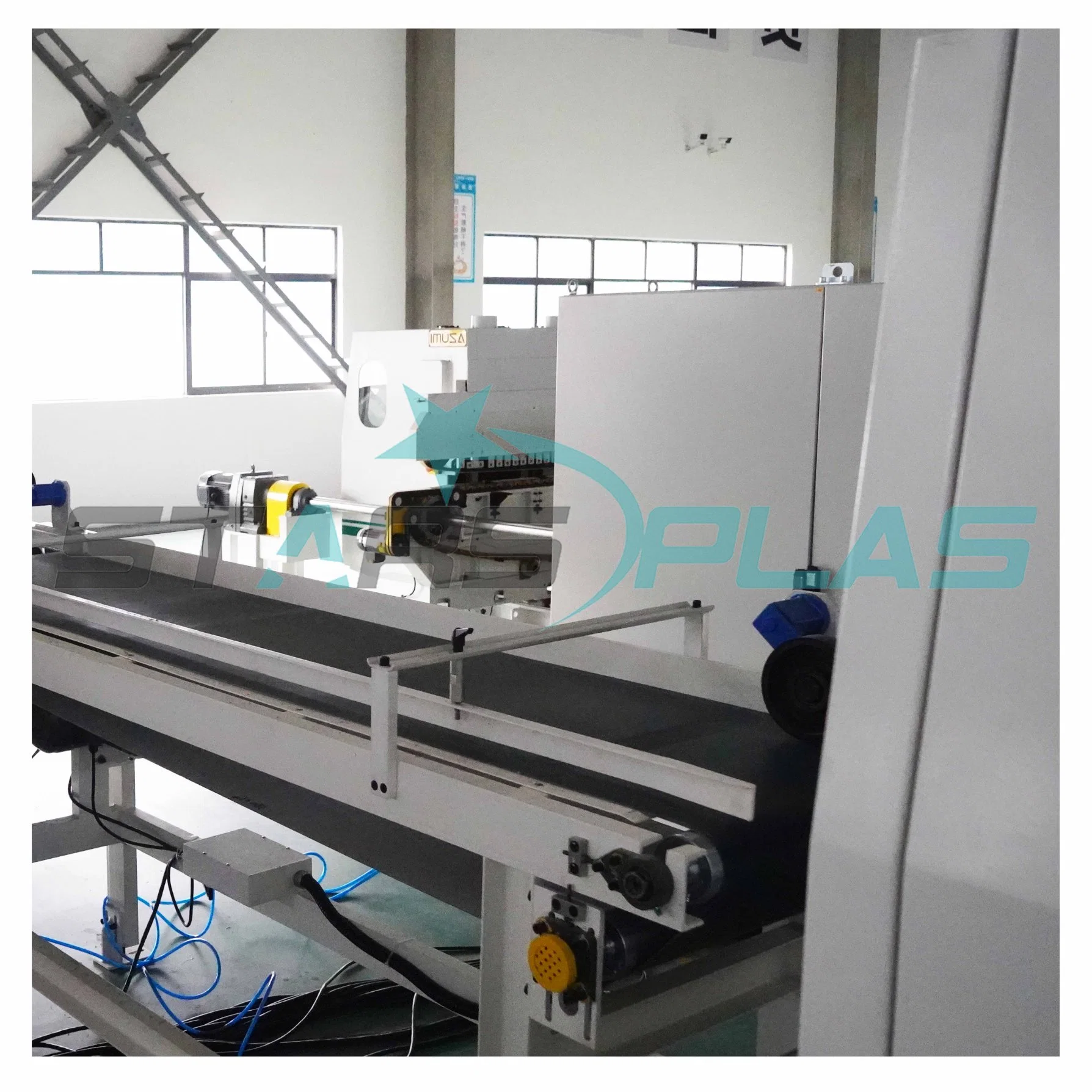 Starsplas WPC Automatic Sawing Machine Profiling Machine for WPC Flooring Produtcion