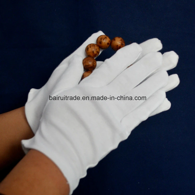 White Cotton Work Gloves for Etiquette