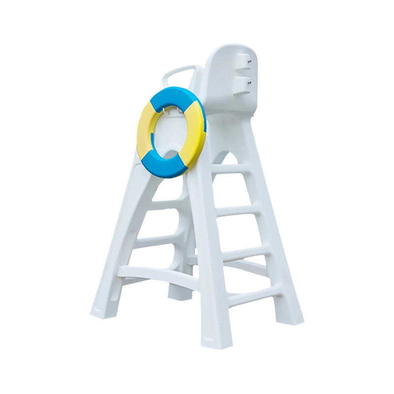 Manufacture Sun Resistance White Beach Rescue Plastic Lifeguard Chair