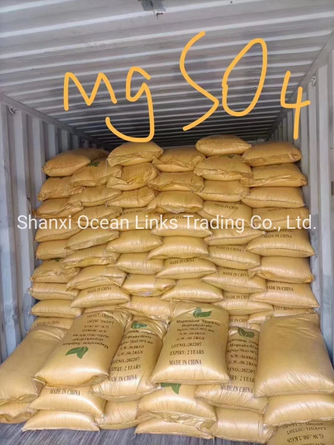 Sulfato de magnesio 98/99/99,5% Industria de Heptahidrato/fertilizante/Medicina 25/50/1000kgs