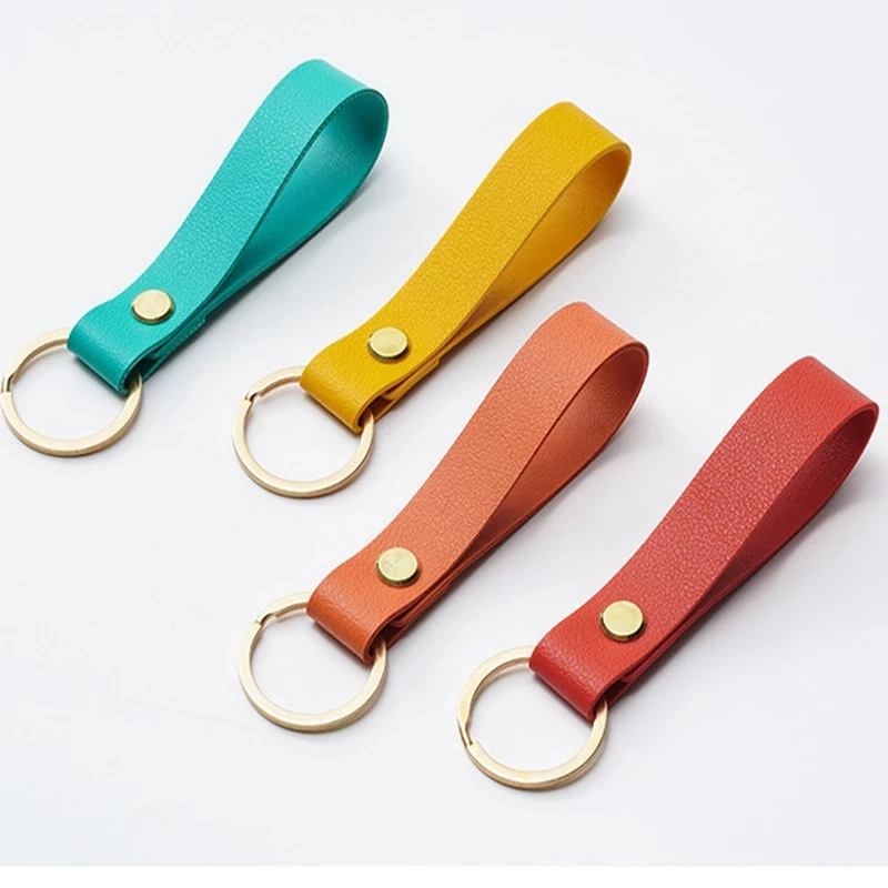 Customize PVC Silicone Soft Rubber Key Chain Sanitize Holder Apple Small Size Custom Logo Free Design 3D Hot Sale Leather Material PU Decoration Keychain