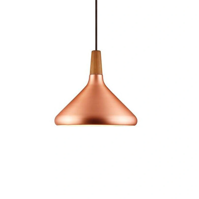 Wood Aluminium Copper Color LED Color LED Light Source Eourpean Dacorative Pendant