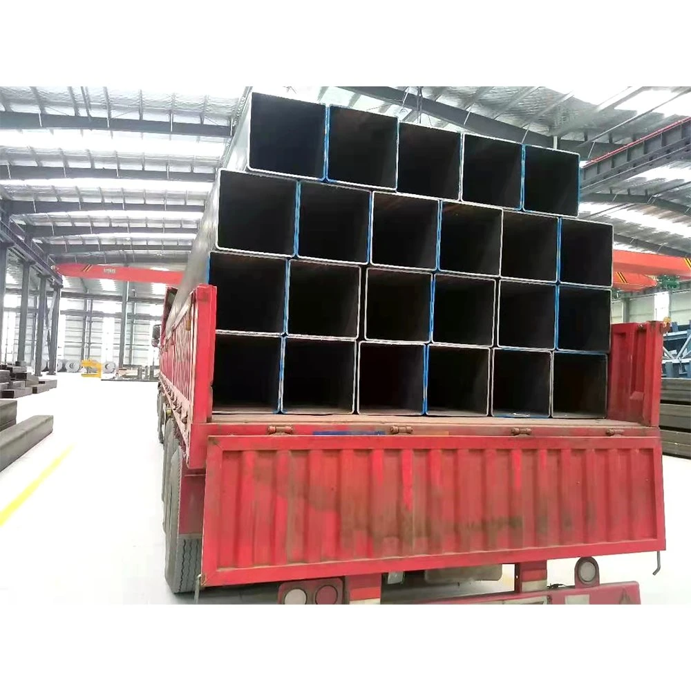 ASTM tubo metálico tubo de carbono soldado Sección rectangular hueco para Material de construcción