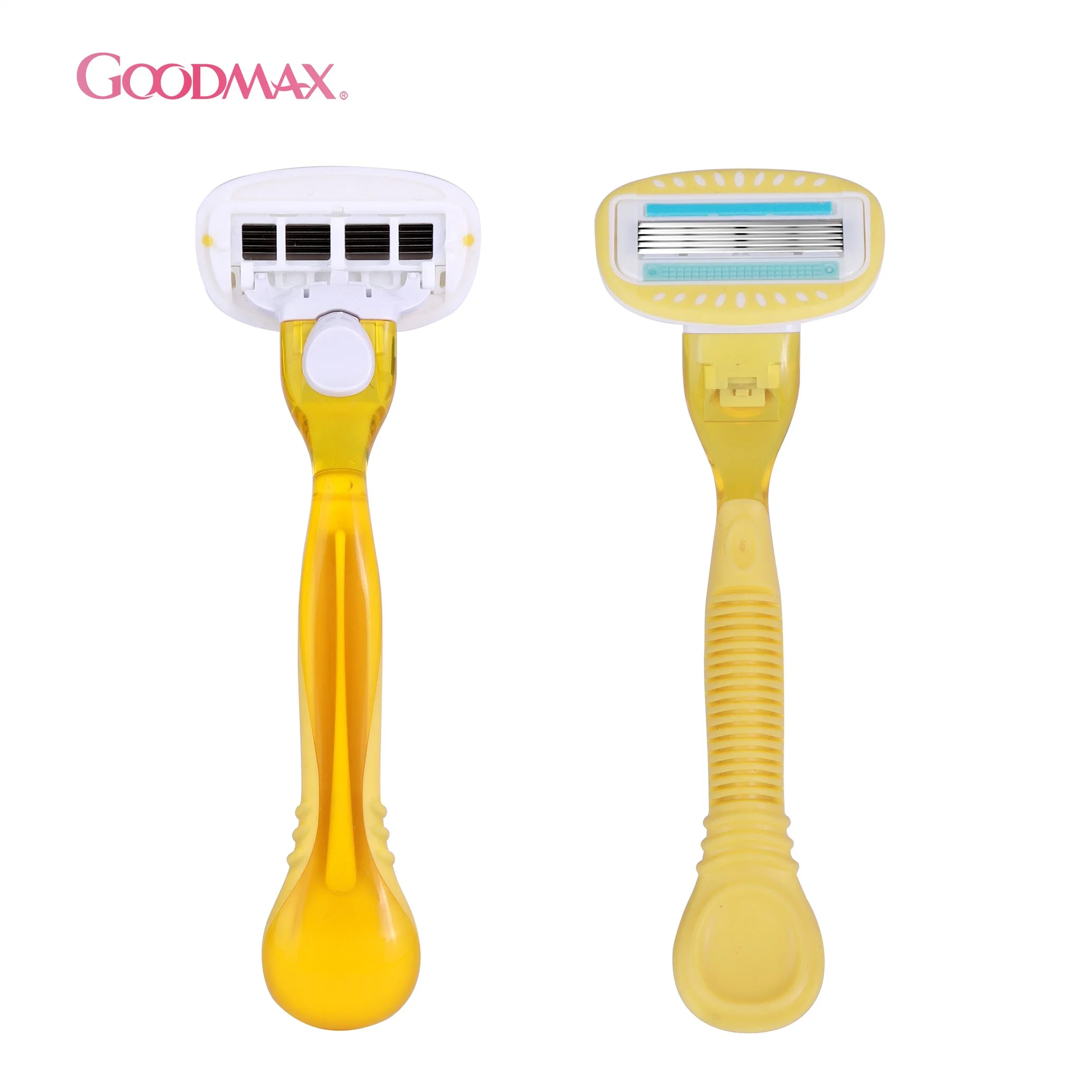 Washable 4 Blade System Razor with Nice Shape for Lady