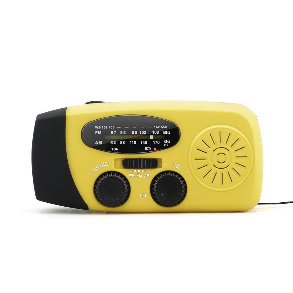 High quality/High cost performance Am/FM Solar Hand Crank LED Flashlight Self Powered Weather Radio