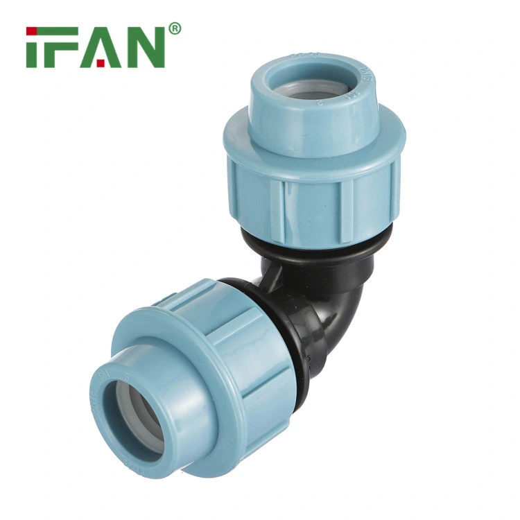 Ifan Blue PP Compression Fitting 20-110mm Elbow Tee Pn25 HDPE Pipe Fitting