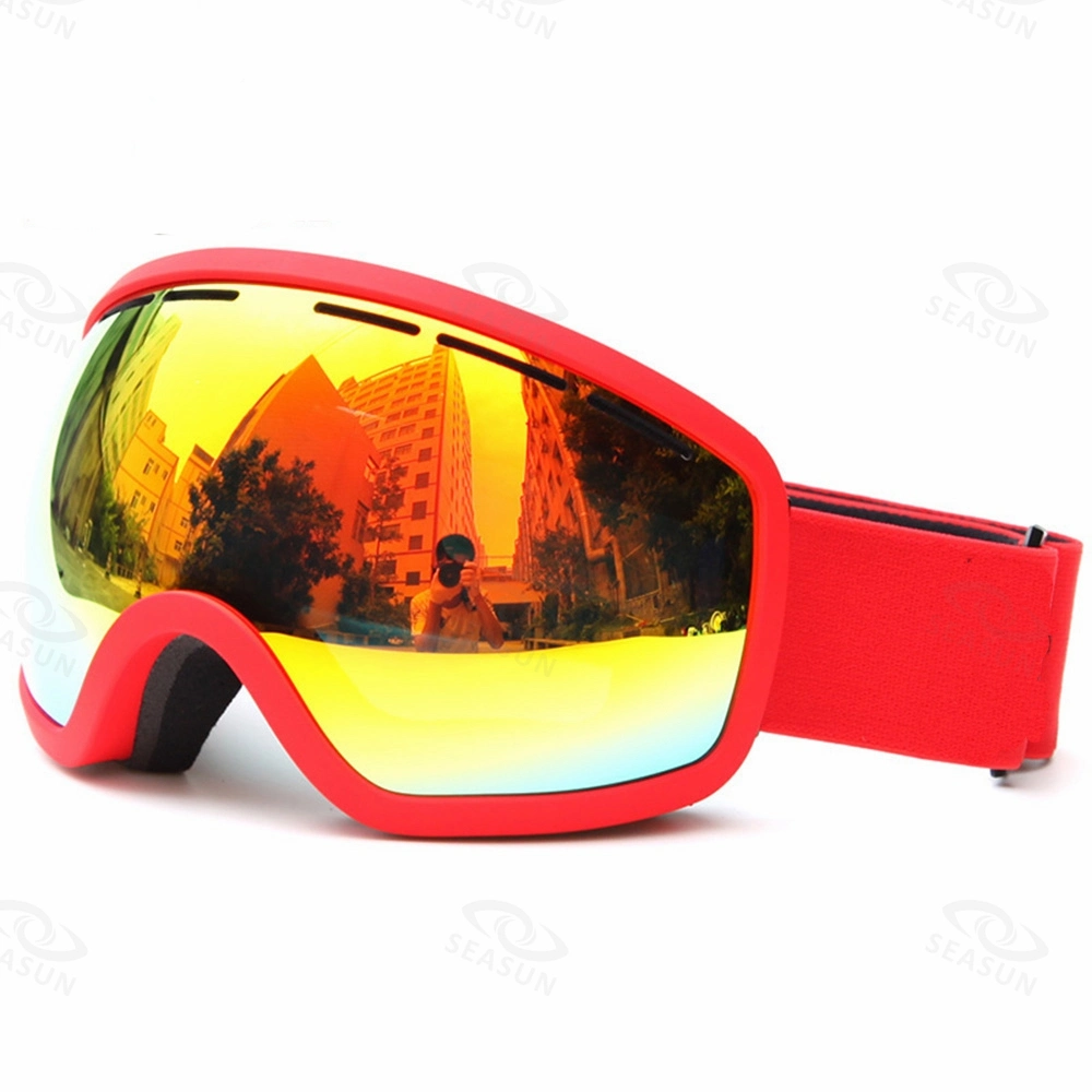 Schutzbrille-Anti-Shock Schnee-Skifahrensnowboard-Schutzbrillen des Ski-Glas-windundurchlässige Anti-Fog Ski-UV400 Unisexschablonen oder Eyewear