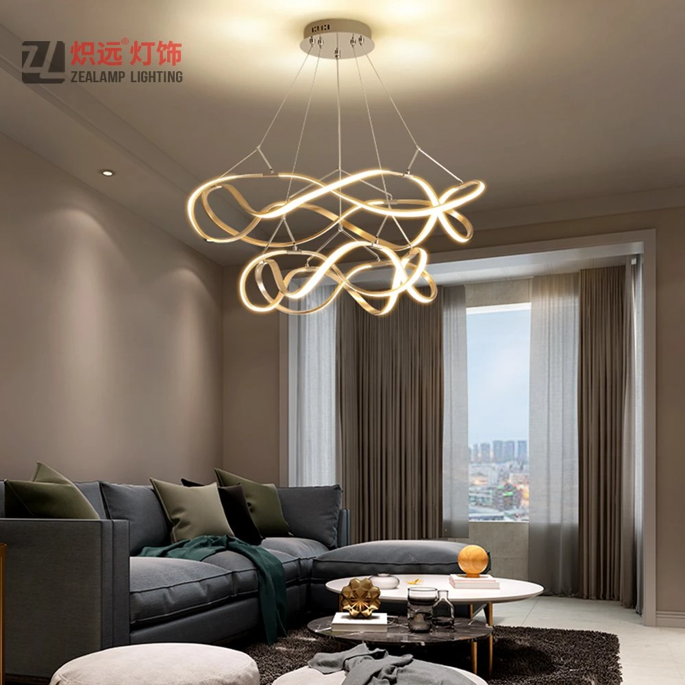 Modern Chandelier Rings Home Lamp LED Pendant Light