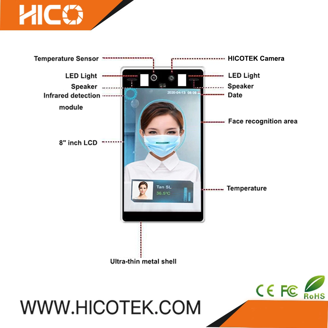 Hico Walk Through Temperature Machine Camera System Detectors