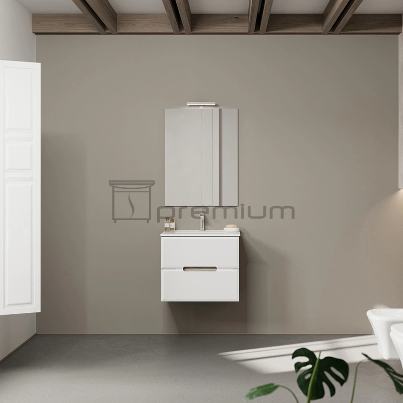 Sp-8445W-600 New Style Wholesale Economic Bathroom Cabinet White Bath Furniture on Sale