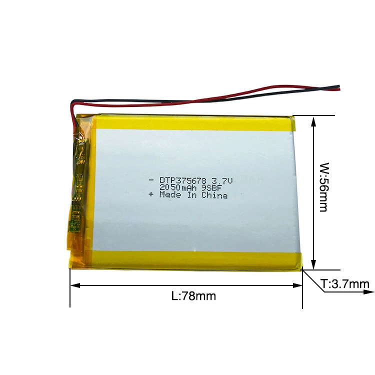 Dtp 3.7V 2050mAh Rechargeable Li Ion Battery for Mobile Phone