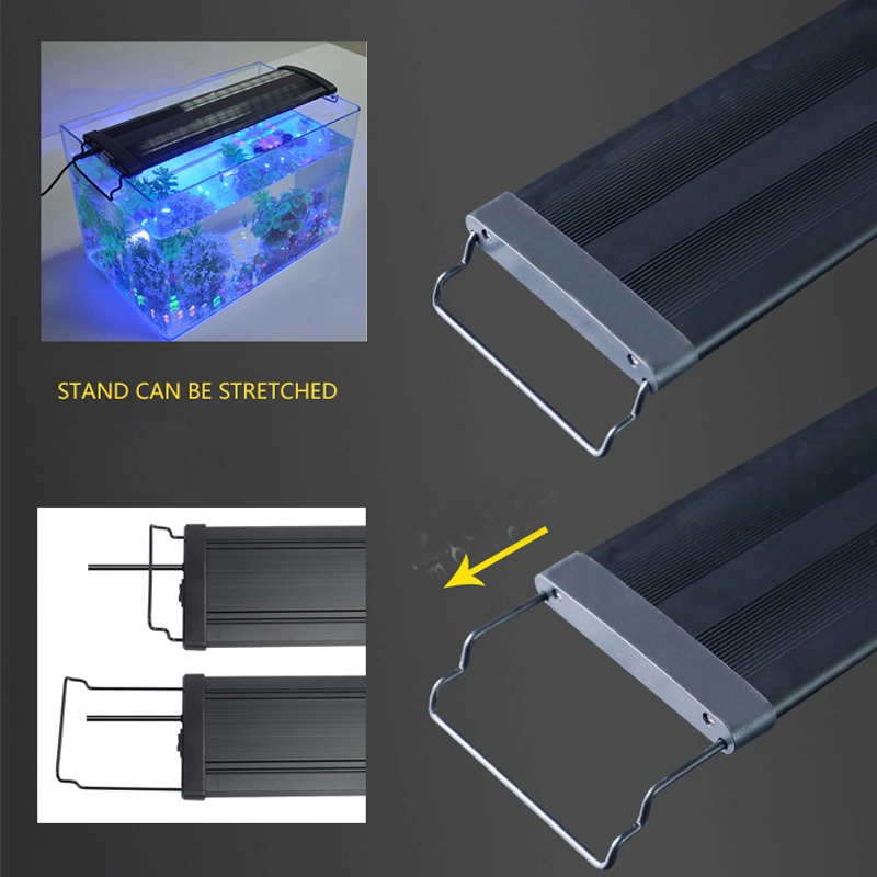 90*12см аквариум освещение рыб светодиодная лампа бака с выдвиг кронштейны, водонепроницаемый полного спектра синего цвета красный белые светодиоды зеленого цвета на ресурсы пресной воды