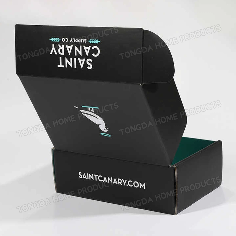 Black/Colorful Cardboard Corrugated Carton Box Custom Clothing Packaging Shipping Box Shoes Boxes
