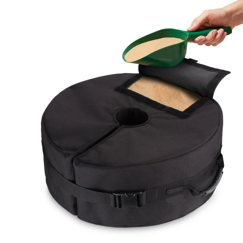 Umbrella Base Bag Round Sand Stand Weights Sandbags Detachable Weatherproof Bl13183