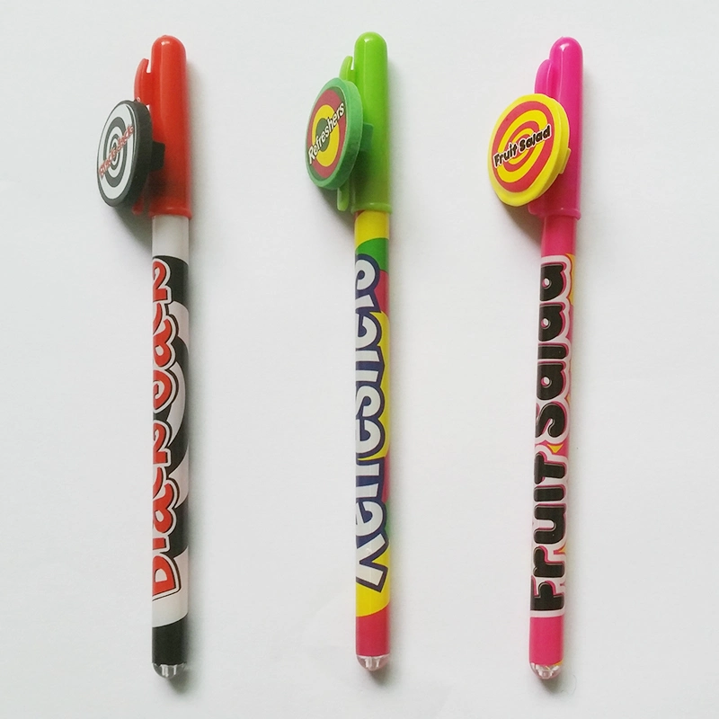 Soft PVC Decorated Clip Nice Design Gel Pen