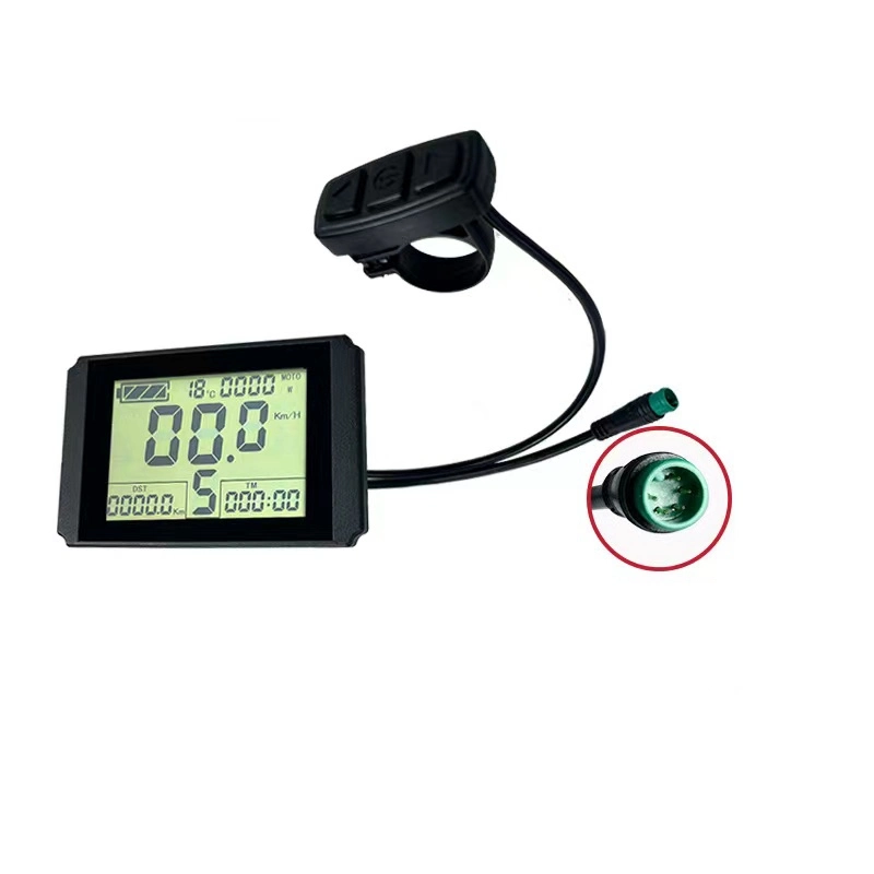 Дисплей для электрического велосипеда LCD10h, 36 в, 48 в, скорость универсального дисплея Измеритель с водонепроницаемым разъемом для комплекта для переоборудования скутера E.