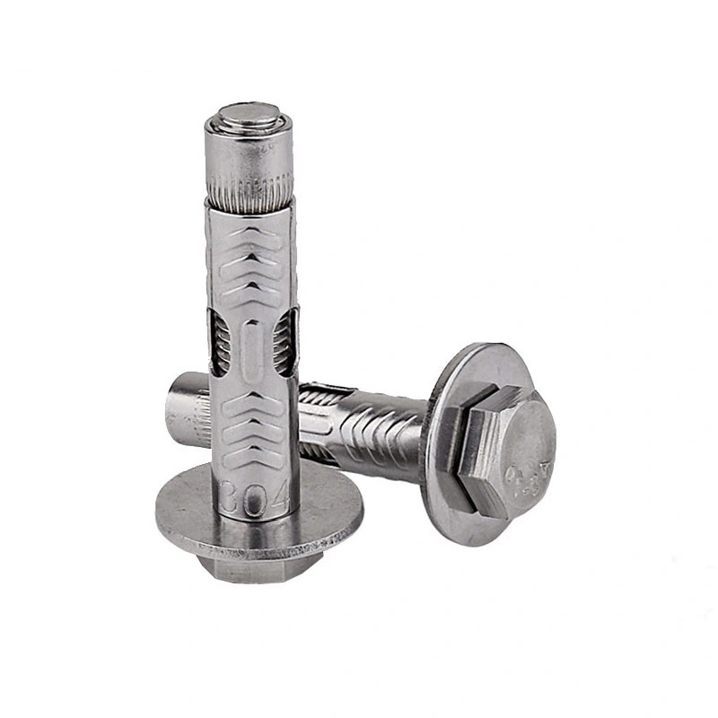 Stainless Steel 304 316 A2 A4 6.8 4.8 Grade Standard Size Concrete Expansion Screw Sleeve Anchor Bolt