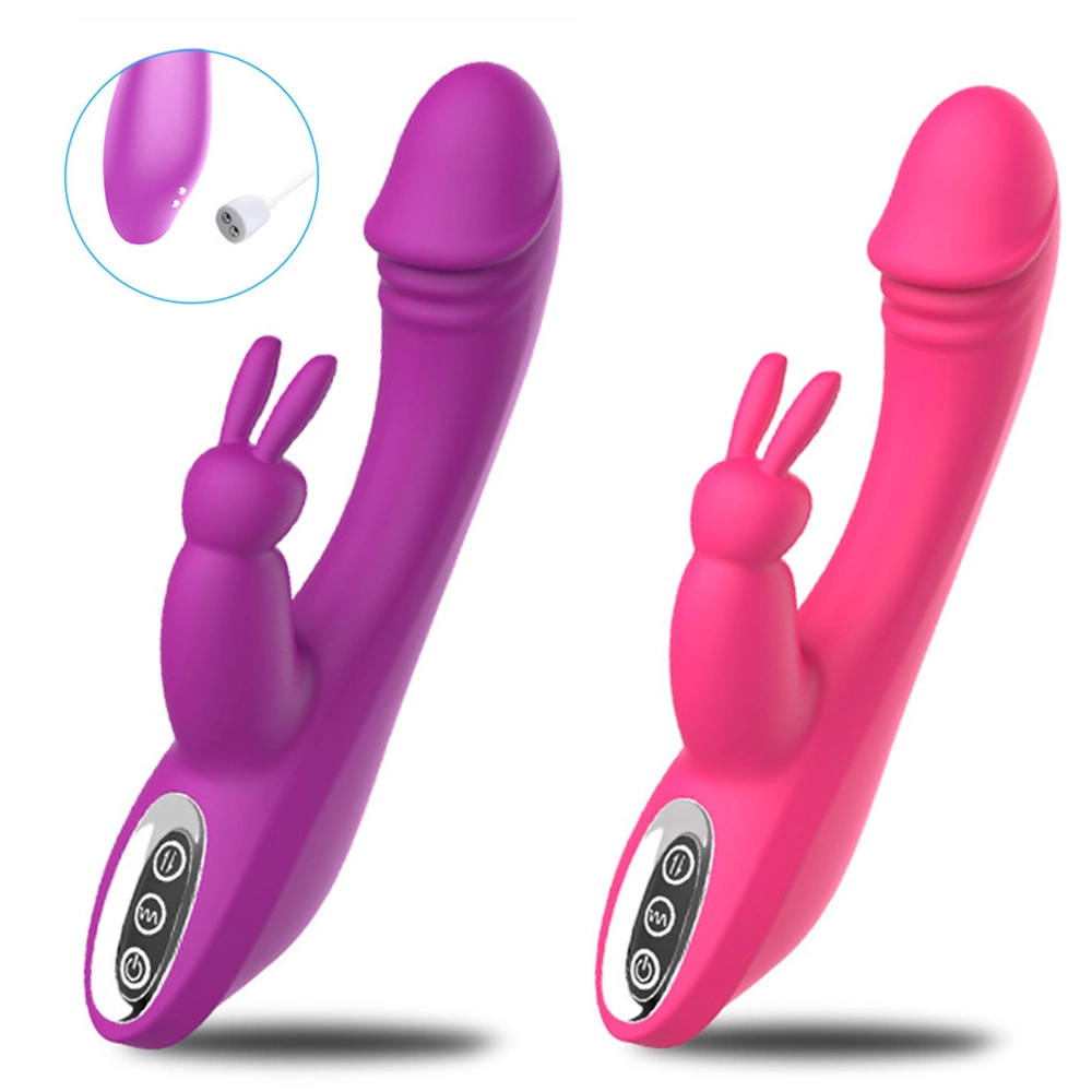 G Spot Vibrator for Women Dildo Sex Toy Rabbit Vibrator Vaginal Clitoral Massager Dual Vibration Sex Toys