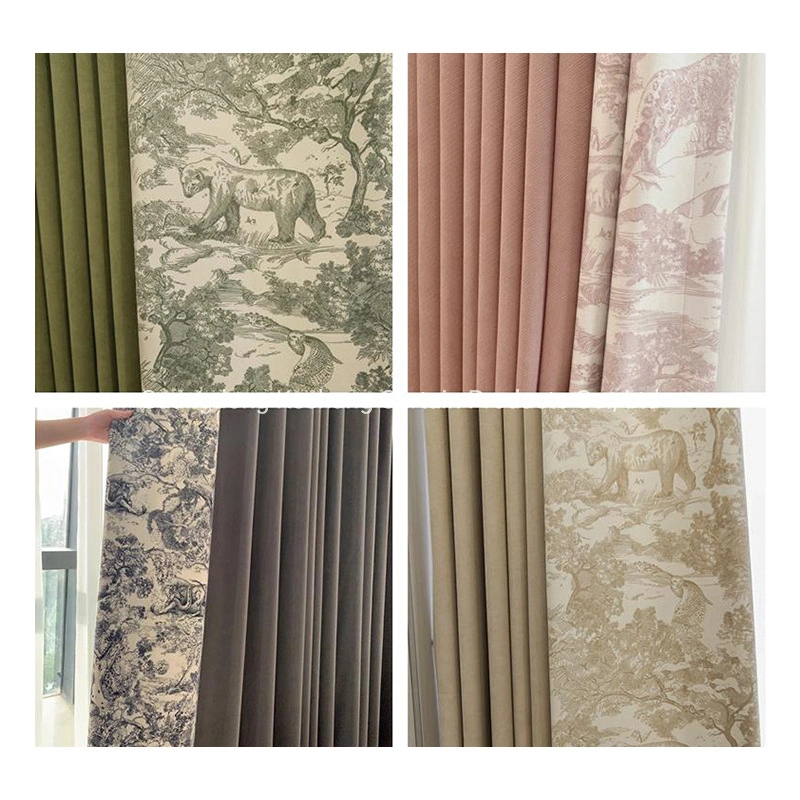 Wholesale/Supplier Popular Hot Sale Professional Factory Supply Natural Linen Top Grade New Designs Vertical Blind Foil Printed Curtain Fabric Home Decoration