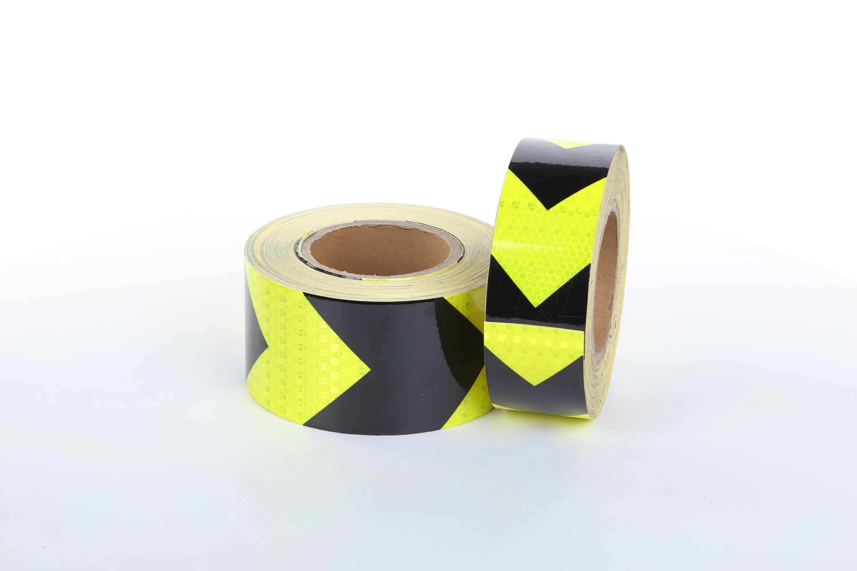 Fluorescent Green Black Arrow Reflective Tape