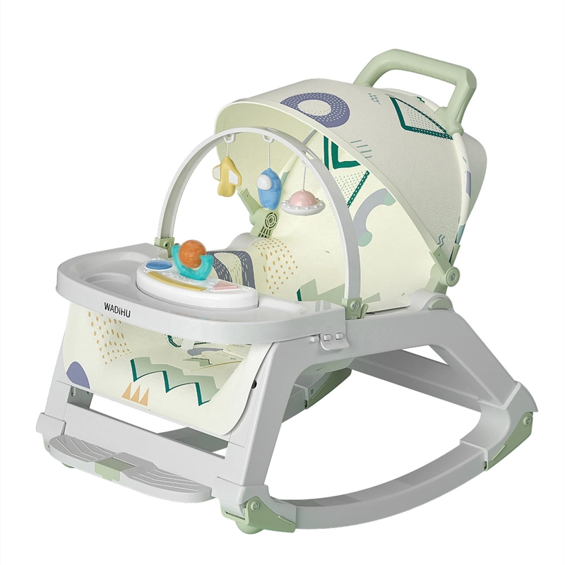 5 en 1 de la moda de bebé plegable silla mecedora Multi-Dining Toy