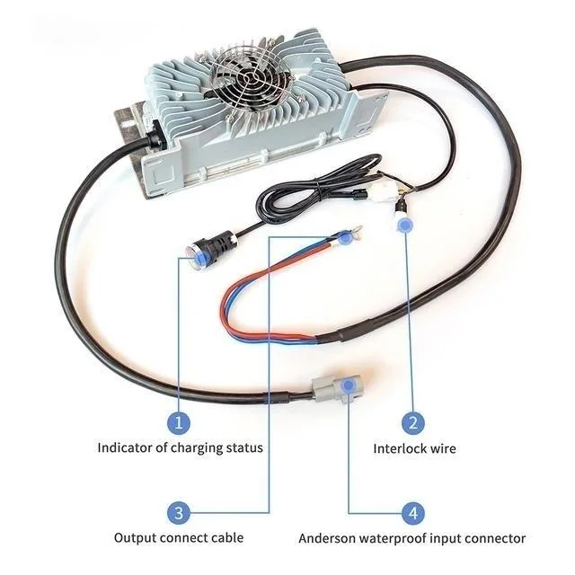 Electric Sweeper Battery Charger 24V 60V 72V 15A 20A