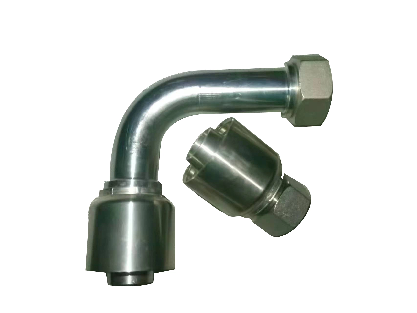 Carbon Steel Pipe Joint Connector Hose Fitting Hydraulic for Excavators Construction Machinery